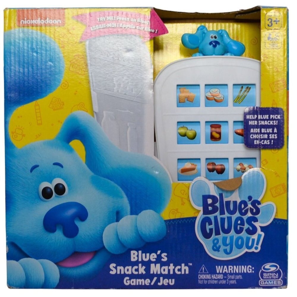 Nickelodeon Blue's Clues & You! Snack Match Game Matching Board Game 3+ New